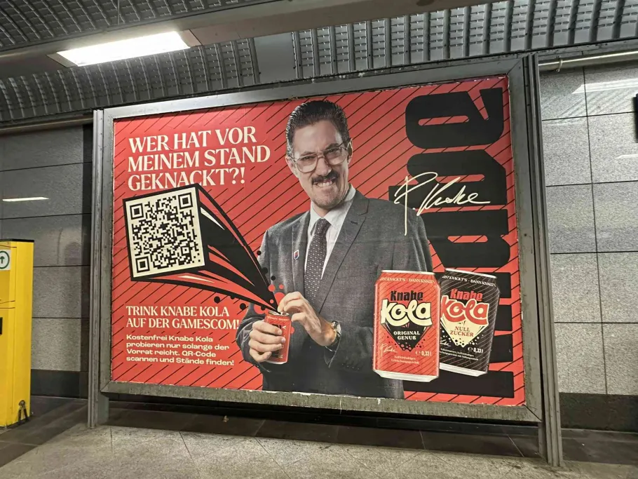 Gamescom Knabe Werbung